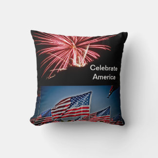 Celebrate America-ansichtkaart Kussen