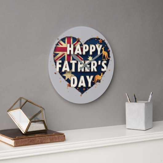 Celebrate Aussie Dads | British Australian Father' Grote Klok (Kantoor)