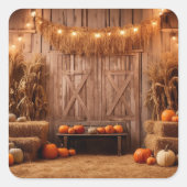 Celebrate Autumn Vierkante Sticker (Voorkant)