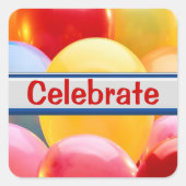 Celebrate Ballon Stickers (Voorkant)