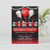 Celebrate Balloons Confetti 18th Birthday Party in Kaart (Staand voorkant)