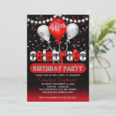 Celebrate Balloons Confetti 40e verjaardag Kaart (Staand voorkant)