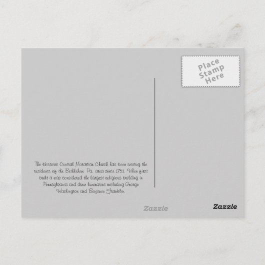 Celebrate Bethlehem 21 Briefkaart (Achterkant)