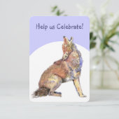 Celebrate Birthday Party Howling Coyotes Fun Kaart (Staand voorkant)