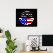 Celebrate Black American History Glossy Emblem Poster (Thuiskantoor)