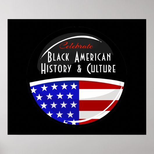Celebrate Black American History Glossy Emblem Poster (Voorkant)