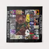 CELEBRATE BLACK CULTURE tapestry Wandkleed (Voorkant (horizontaal))