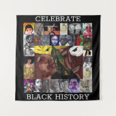 CELEBRATE BLACK CULTURE tapestry Wandkleed (Voorkant)
