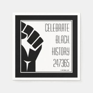CELEBRATE BLACK HISTORY 247365 BHM Paper Servet