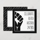 CELEBRATE BLACK HISTORY 247365 Power Fist Custom (Voorkant / Achterkant)