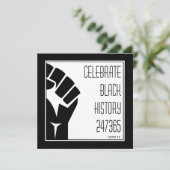 CELEBRATE BLACK HISTORY 247365 Power Fist Custom (Staand voorkant)