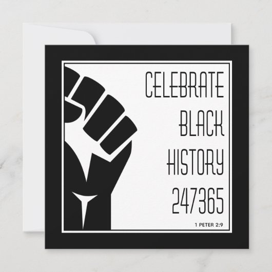 CELEBRATE BLACK HISTORY 247365 Power Fist Custom (Voorkant)