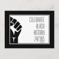 CELEBRATE BLACK HISTORY 247365 Power Fist Custom