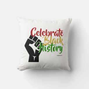 CELEBRATE BLACK HISTORY BHM Motivatie Kussen