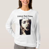 CELEBRATE BLACK HISTORY BILLY HOLIDAY T-SHIRT (Voorkant)