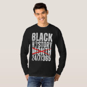 Celebrate Black History Month 247 African American T-shirt (Voorkant volledig)