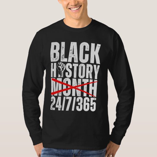 Celebrate Black History Month 247 African American T-shirt (Voorkant)