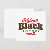 celebrate black history month kaart (Voorkant / Achterkant)