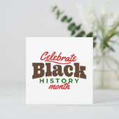 celebrate black history month kaart (Staand voorkant)