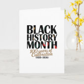 CELEBRATE BLACK HISTORY MONTH  KAART (Gele Bloem)