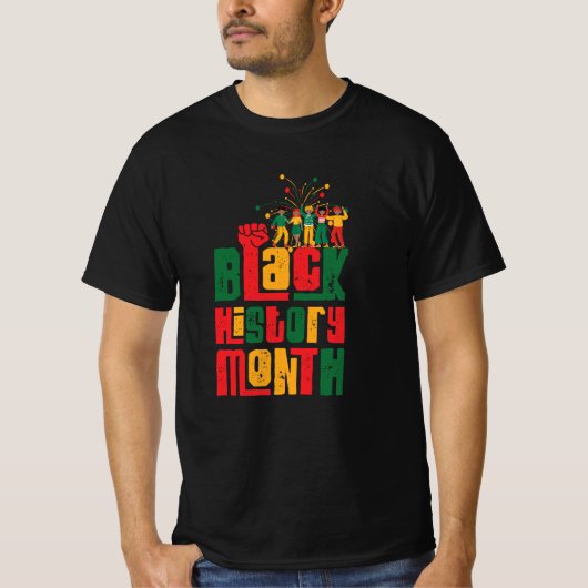 Celebrate Black History Month with Pride T-shirt (Voorkant)
