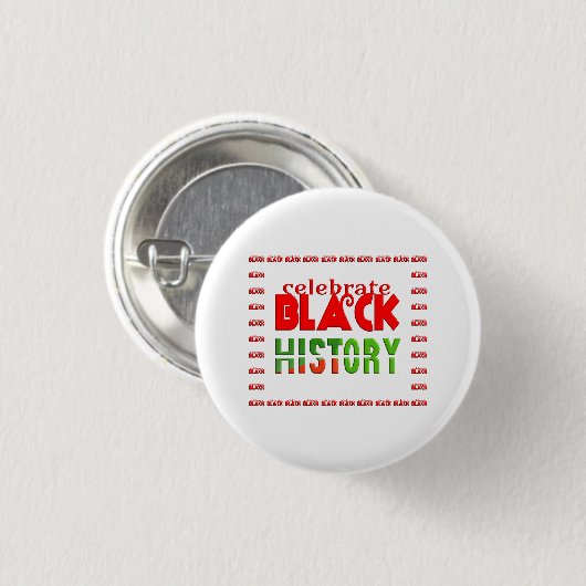 CELEBRATE BLACK HISTORY RONDE BUTTON 3,2 CM (Voorkant /achterkant)