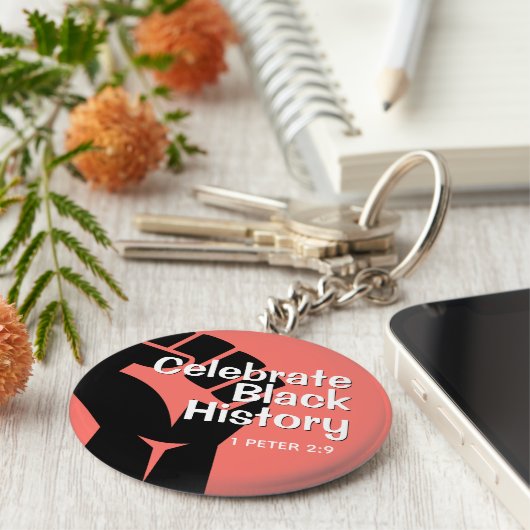 CELEBRATE BLACK HISTORY SLEUTELHANGER (Zijkant)