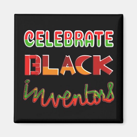 CELEBRATE BLACK INVENTOREN MAGNEET (Voorkant)