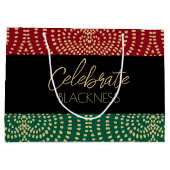 Celebrate Blackness Red Green Black History maand Groot Cadeauzakje (Achterkant)