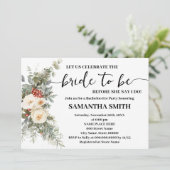 Celebrate Bride to be Winter Bachelorette Kaart (Staand voorkant)