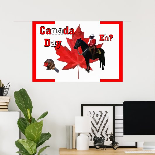 Celebrate Canada Day Poster (Thuiskantoor)