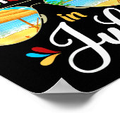 Celebrate Christmas In July Funny Beach Summer Chr Poster (Hoek)