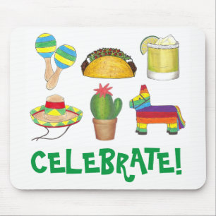 Celebrate Cinco de Mayo Fiesta Pinata Taco Cactus Muismat