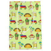 Celebrate Cinco de Mayo Fiesta Taco Piñata Cactus Medium Cadeauzakje (Voorkant)