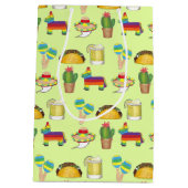 Celebrate Cinco de Mayo Fiesta Taco Piñata Cactus Medium Cadeauzakje (Achterkant)