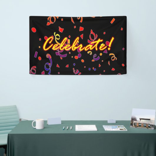Celebrate Confetti Black Spandoek (Beurs)