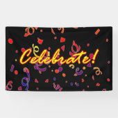 Celebrate Confetti Black Spandoek (Horizontaal)