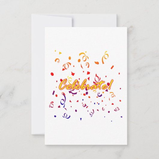 Celebrate Confetti Kaart (Voorkant)