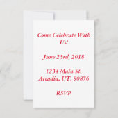 Celebrate Confetti Kaart (Achterkant)