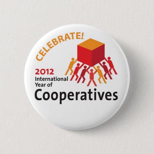 Celebrate Coöperaties Ronde Button 5,7 Cm (Voorkant)
