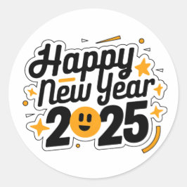 Celebrate Creativity: Nieuwjaar 2025 Stickers