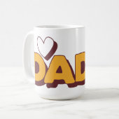 Celebrate Dad: unieke geschenken voor Vaderdag Koffiemok (Voorkant links)