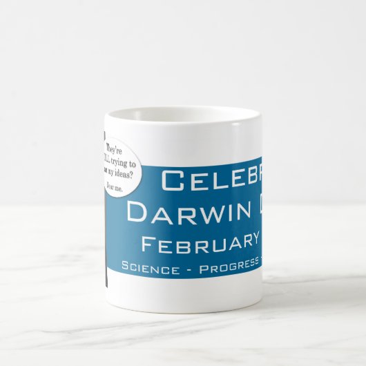 Celebrate Darwin Day Coffee Mok (Center)