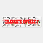 CELEBRATE DIVERSITEIT BUMPERSTICKER (Voorkant)