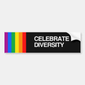 CELEBRATE DIVERSITEIT BUMPERSTICKER (Voorkant)