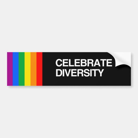 CELEBRATE DIVERSITEIT BUMPERSTICKER (Voorkant)