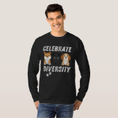 Celebrate Diversity Dogs Men & Women T-shirt (Voorkant volledig)