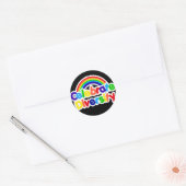 Celebrate Diversity Gay Pride Rainbow Ronde Sticker (Envelop)