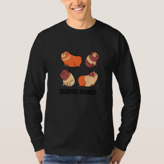 Celebrate Diversity Guinea Pig Owner Pet Cavy Anim T-shirt