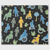 Celebrate Diversity | Inclusief Disability Awarene Cadeaupapier (Vlak)